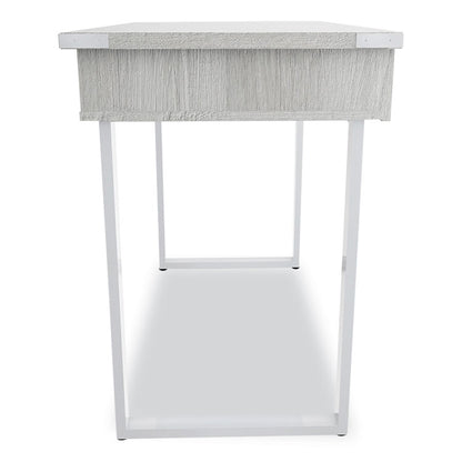 Mirella SOHO Desk with Drawer, 36.25" x 22.25" x 30", Gray
