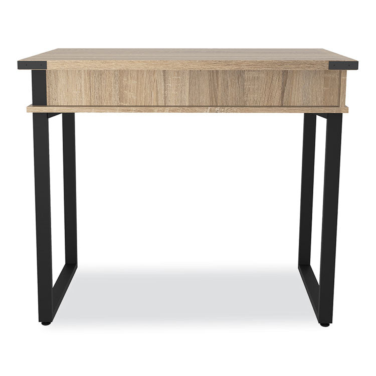 Mirella SOHO Desk with Drawer, 36.25" x 22.25" x 30", Black