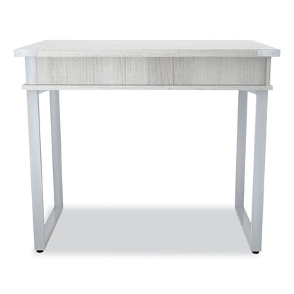 Mirella SOHO Desk with Drawer, 36.25" x 22.25" x 30", Gray