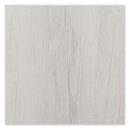 Coffee Table, Rectangular, 51 x 23.78 x 16, White Ash Top, Silver Base