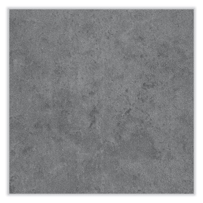 Coffee Table, Rectangular. 48 x 23.75 x 16, Stone Gray Top, Silver Base