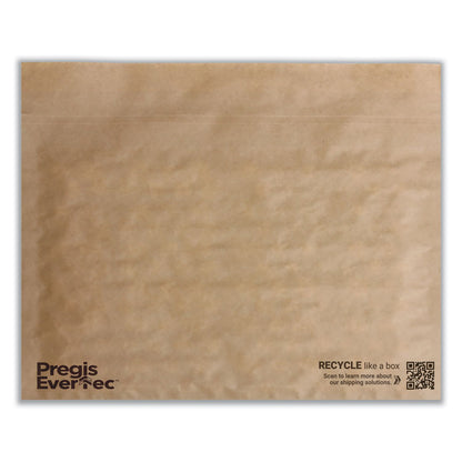 EverTec Curbside Recyclable Padded Mailer, #4, Kraft Paper, Self-Adhesive Closure, 14 x 9, Brown, 150/Carton