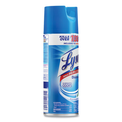 Disinfectant Spray, Spring Waterfall Scent, Liquid, 12.5 oz Aerosol Spray, 12/Carton