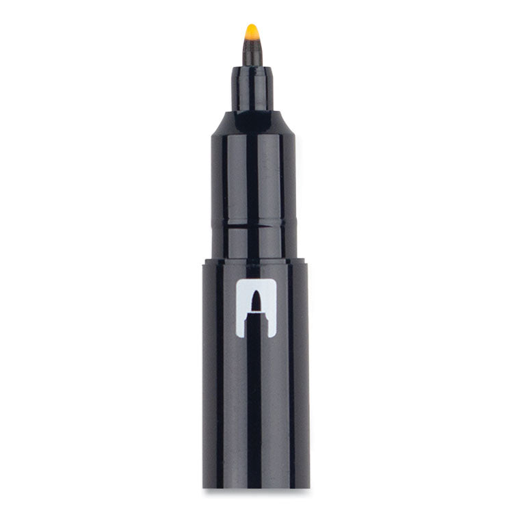 Highlighters, Golden Yellow Ink, Bullet/Chisel Tip, Golden Yellow Barrel, 10/Box
