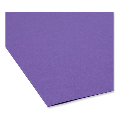Colored File Folders, 1/3-Cut Tabs: Assorted, Letter Size, 0.75" Expansion, Assorted: Gray/Maroon/Navy/Purple/Teal, 100/Box