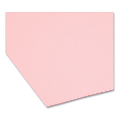 Reinforced Top Tab Colored File Folders, 1/3-Cut Tabs: Assorted, Legal Size, 0.75" Expansion, Pink, 100/Box