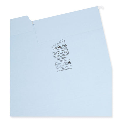 FasTab Hanging Folders, Letter Size, 1/3-Cut Tabs, Assorted Earthtone Colors, 18/Box
