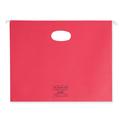 Hanging Pockets with Full-Height Gusset, 1-Section, 3.5" Capacity, Letter Size, Assorted Colors, 4/Pack