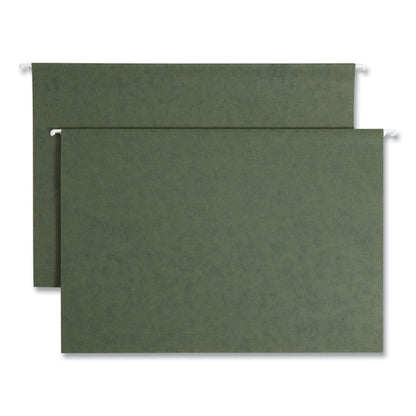 Box Bottom Hanging File Folders, 2" Capacity, Legal-Size, Standard Green, 25/Box