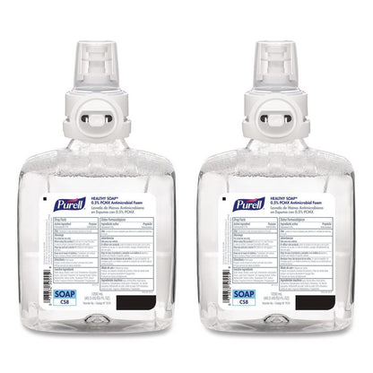 Healthcare HEALTHY SOAP 0.5% PCMX Antimicrobial Foam Refill, For CS8 Dispensers, Light Floral Scent, 1,200 mL, 2/Carton