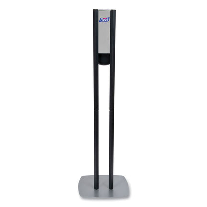 ES8 Hand Sanitizer Floor Stand with Dispenser, 1,200 mL, 13.5 x 5 x 28.5, Graphite/Silver