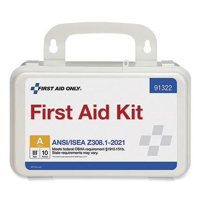 ANSI 2021 First Aid Kit for 10 People, 76 Pieces, Plastic Case