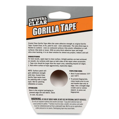 Crystal Clear Tape, 3" Core, 1.88" x 9 yds