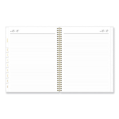 Life Note-It Leah Weekly/Monthly Notes Planner, Floral Artwork, 11 x 8.5, Gray/Pink/White Cover, 12-Month (Jan to Dec): 2026