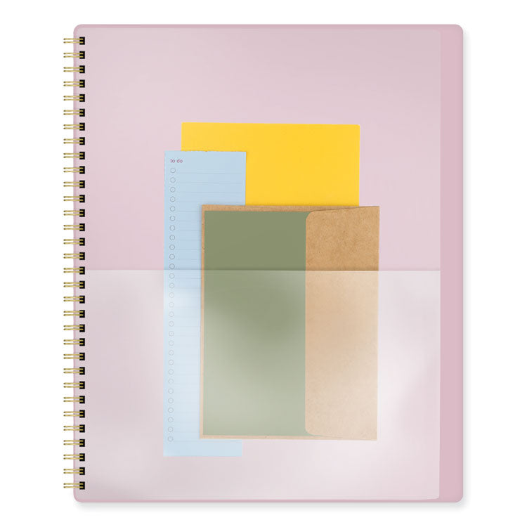 Harmony Weekly/Monthly Poly Planner, 11 x 9.38, Pink Cover, 13-Month: Jan 2026 to Jan 2027