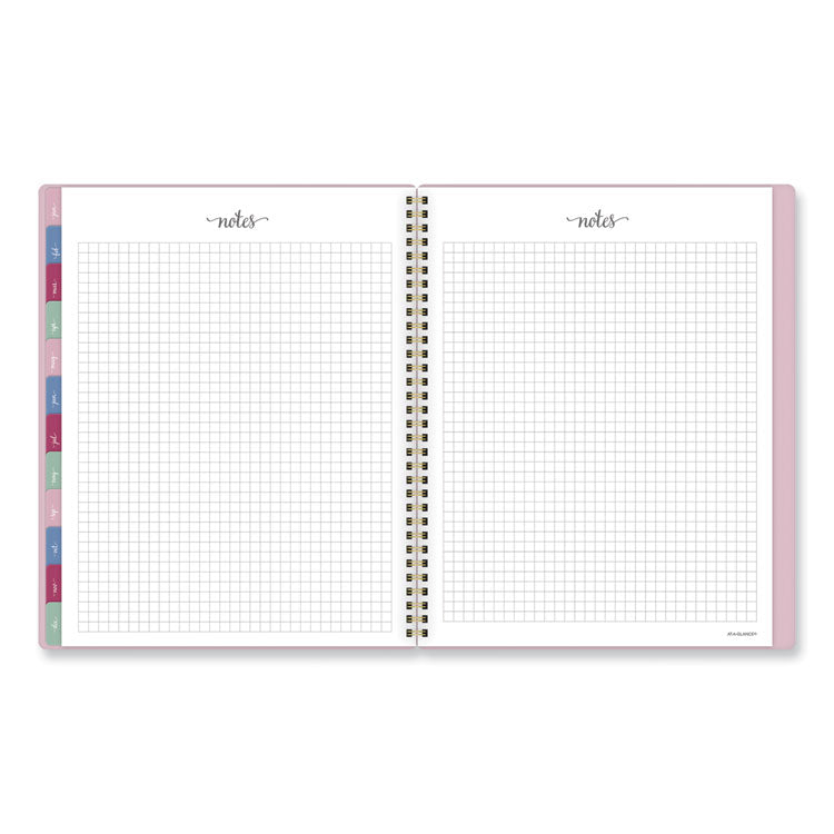 Harmony Weekly/Monthly Poly Planner, 11 x 9.38, Pink Cover, 13-Month: Jan 2026 to Jan 2027