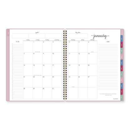 Harmony Weekly/Monthly Poly Planner, 11 x 9.38, Pink Cover, 13-Month: Jan 2026 to Jan 2027