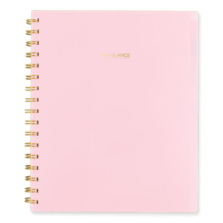 Harmony Weekly/Monthly Poly Planner, 8.81 x 7.88, Pink Cover, 13-Month: Jan 2026 to Jan 2027