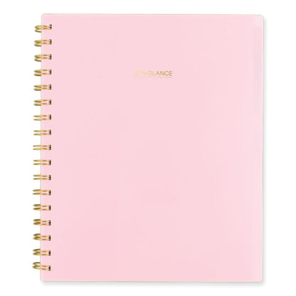 Harmony Weekly/Monthly Poly Planner, 8.81 x 7.88, Pink Cover, 13-Month: Jan 2026 to Jan 2027