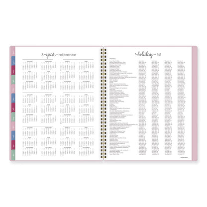 Harmony Weekly/Monthly Poly Planner, 11 x 9.38, Pink Cover, 13-Month: Jan 2026 to Jan 2027