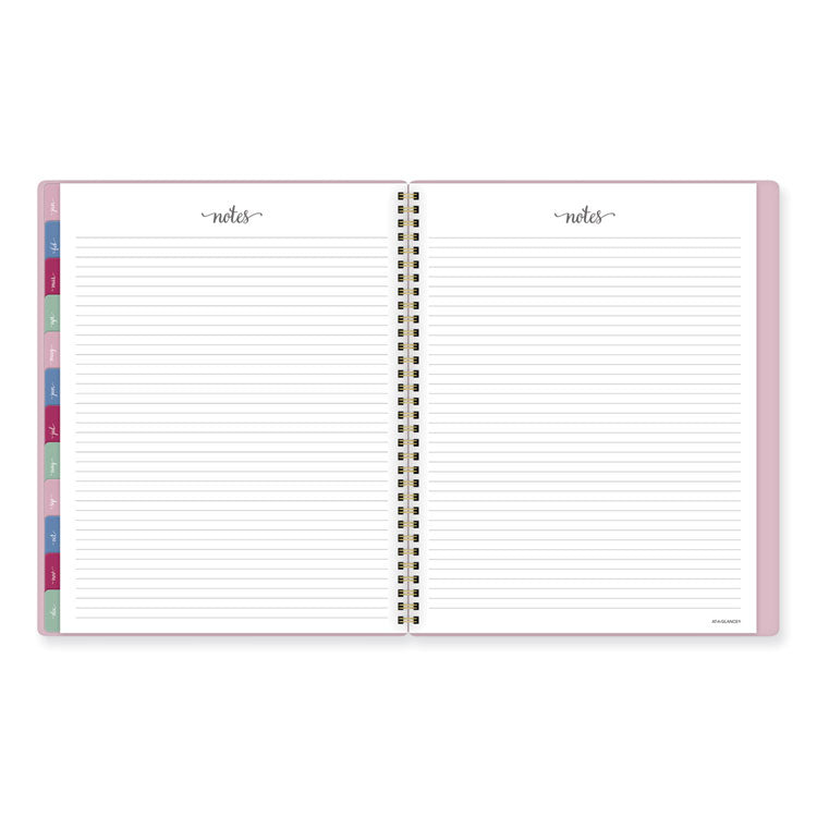 Harmony Weekly/Monthly Poly Planner, 11 x 9.38, Pink Cover, 13-Month: Jan 2026 to Jan 2027