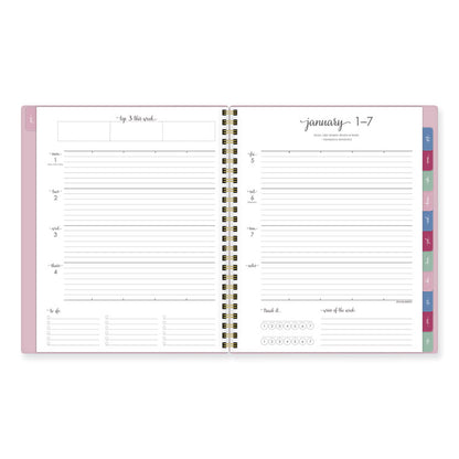 Harmony Weekly/Monthly Poly Planner, 8.81 x 7.88, Pink Cover, 13-Month: Jan 2026 to Jan 2027