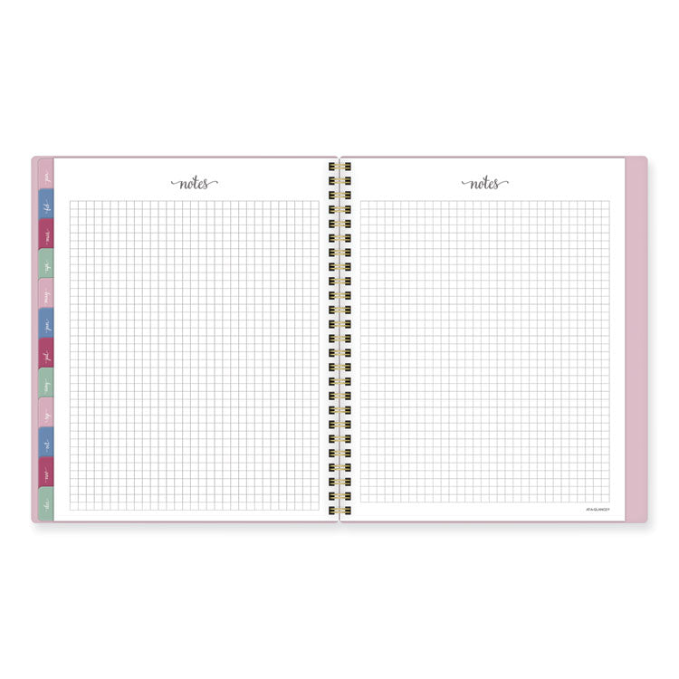 Harmony Weekly/Monthly Poly Planner, 8.81 x 7.88, Pink Cover, 13-Month: Jan 2026 to Jan 2027