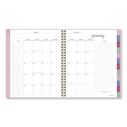 Harmony Weekly/Monthly Poly Planner, 8.81 x 7.88, Pink Cover, 13-Month: Jan 2026 to Jan 2027
