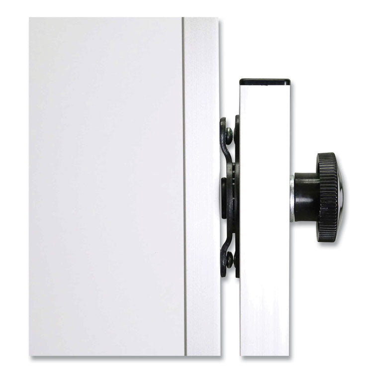 Reversible Magnetic Porcelain Whiteboard with Aluminum Frame, 36" x 48", White Surface, Satin Aluminum Frame