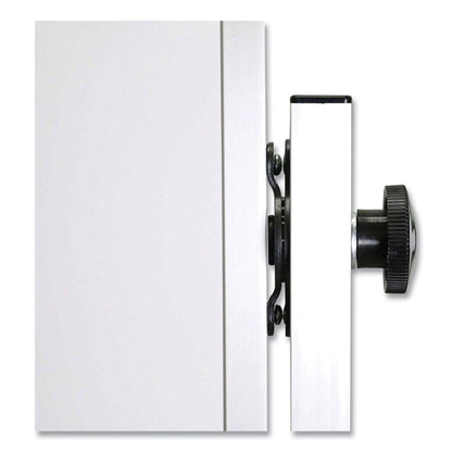 Reversible Magnetic Porcelain Whiteboard with Aluminum Frame, 36" x 48", White Surface, Satin Aluminum Frame