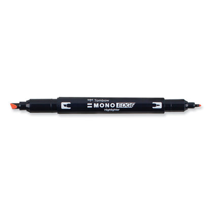 Edge Highlighters, Red Ink, Chisel/Bullet Tip, Red Barrel, 10/Box