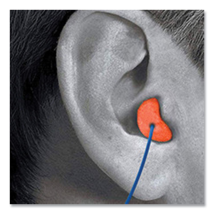 X-TREME Corded Disposable Earplugs, Corded, 32 dB NRR, One Size Fits Most, Orange Bullet Plugs, 1,000/Carton