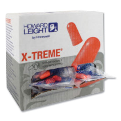 X-TREME Corded Disposable Earplugs, Corded, 32 dB NRR, One Size Fits Most, Orange Bullet Plugs, 1,000/Carton