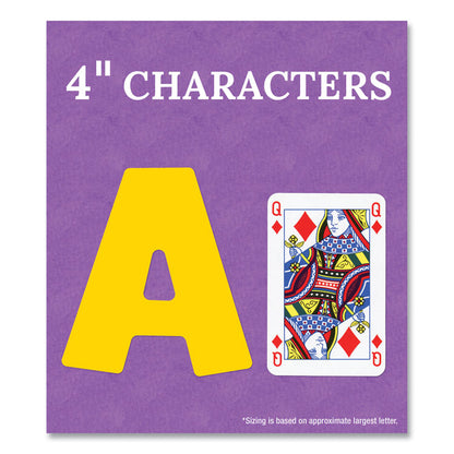 EZ Letter Combo Packs, 4" Tall, Assorted Color Splash Character Colors, 219 Pieces