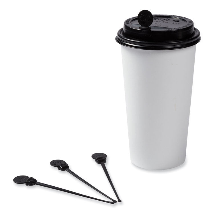 Beverage Plugs, 4.75", Black, 2,000/Carton