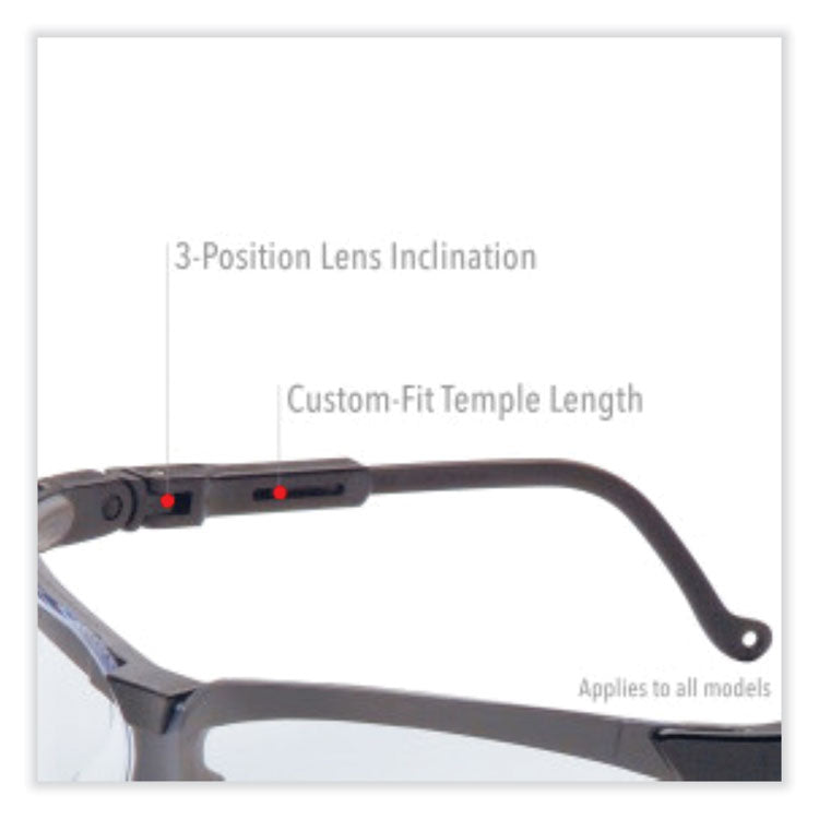 Genesis Safety Eyewear, Black Full Frame, Clear Dual Lens with Hydro-Shield Anti-Fog Coating