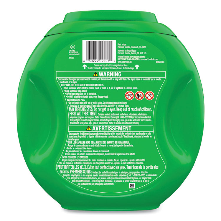 Flings Detergent Pods, Gain Original Scent, 76 Pods/Tub