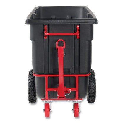 1.5 cu yd BRUTE Rotomolded Towable Tilt Truck, 2,100 lb Capacity, Black