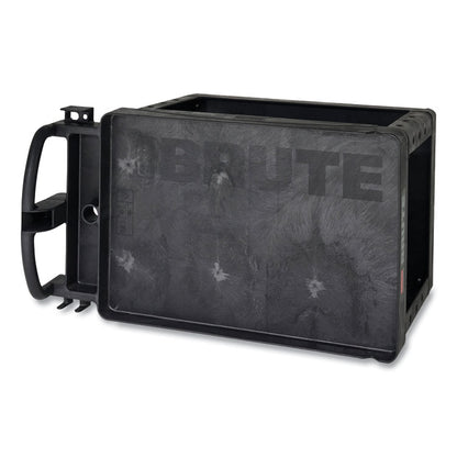 BRUTE Heavy-Duty Utility Cart with Lipped Shelves, Plastic, 2 Shelves, 750 lb Capacity, 25.25" x 54" x 39.25", Black