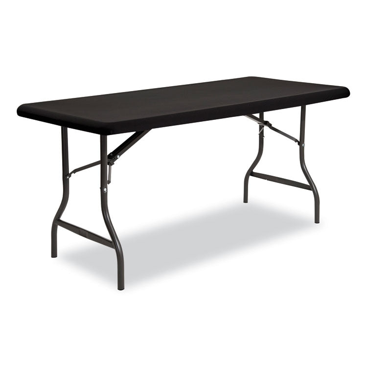 iGear Fabric Table Top Cap Cover, Polyester/Spandex, 30" x 96", Black