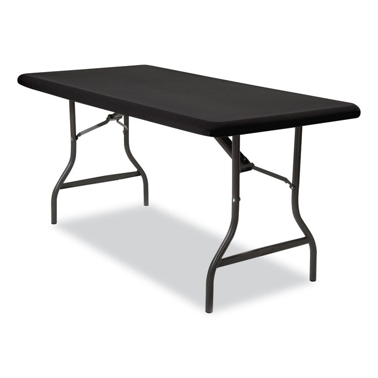 iGear Fabric Table Top Cap Cover, Polyester/Spandex, 30" x 72", Black
