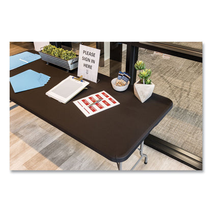 iGear Fabric Table Top Cap Cover, Polyester/Spandex, 30" x 72", Black