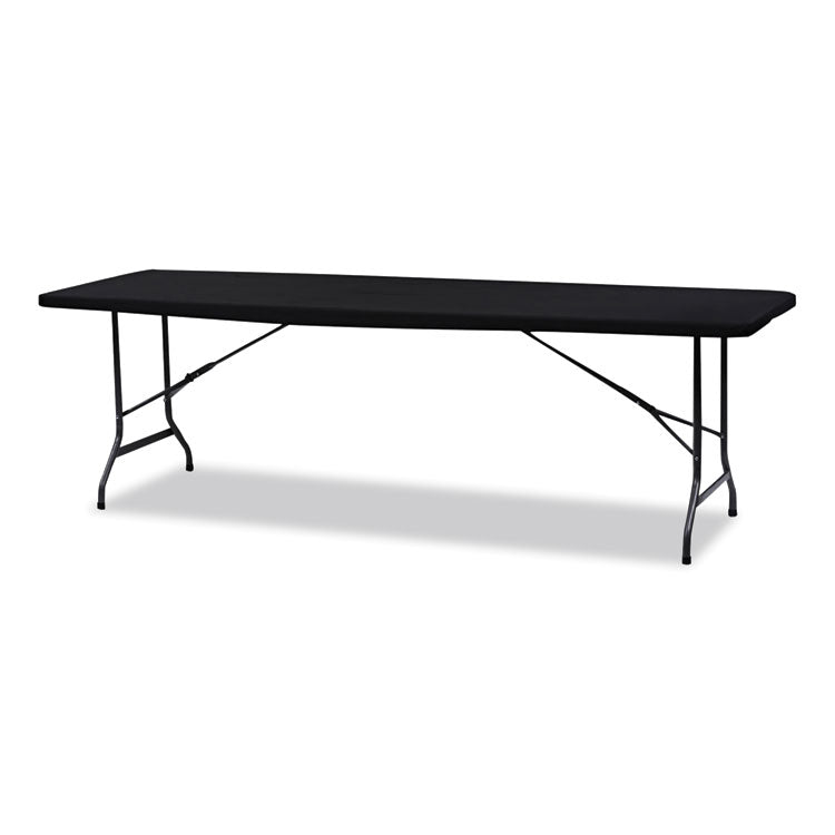 iGear Fabric Table Top Cap Cover, Polyester/Spandex, 30" x 96", Black