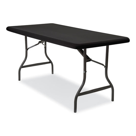 iGear Fabric Table Top Cap Cover, Polyester/Spandex, 30" x 96", Black