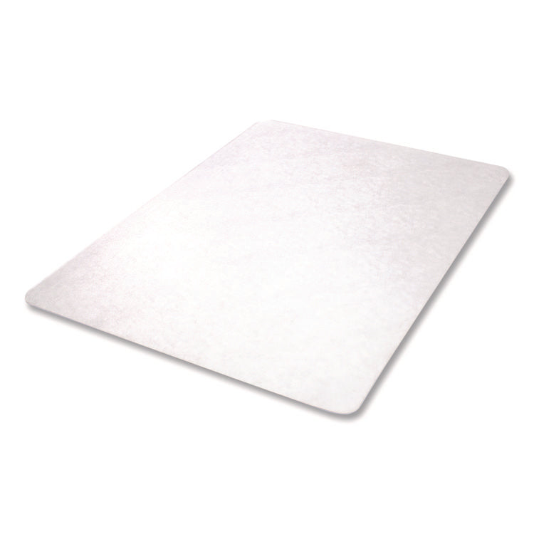 SuperGrip Chair Mat for Flat to Low Pile Carpeted and Hard Floors, Rectangular, 48" x 36", Clear, Ships Rolled