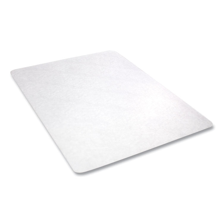 SuperGrip Chair Mat for Flat to Low Pile Carpeted and Hard Floors, Rectangular, 48" x 36", Clear, Ships Rolled