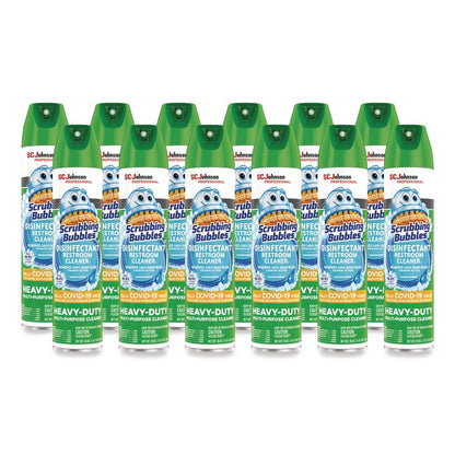 Disinfectant Restroom Cleaner II, Rain Shower Scent, 25 oz Aerosol Spray, 12/Carton