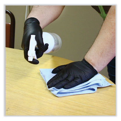 ProGuard Powder Free Nitrile Gloves, Powder-Free, Large, 3.5 mil Thick, 9.65" Long, Black, 100/Box, 10 Boxes/Carton