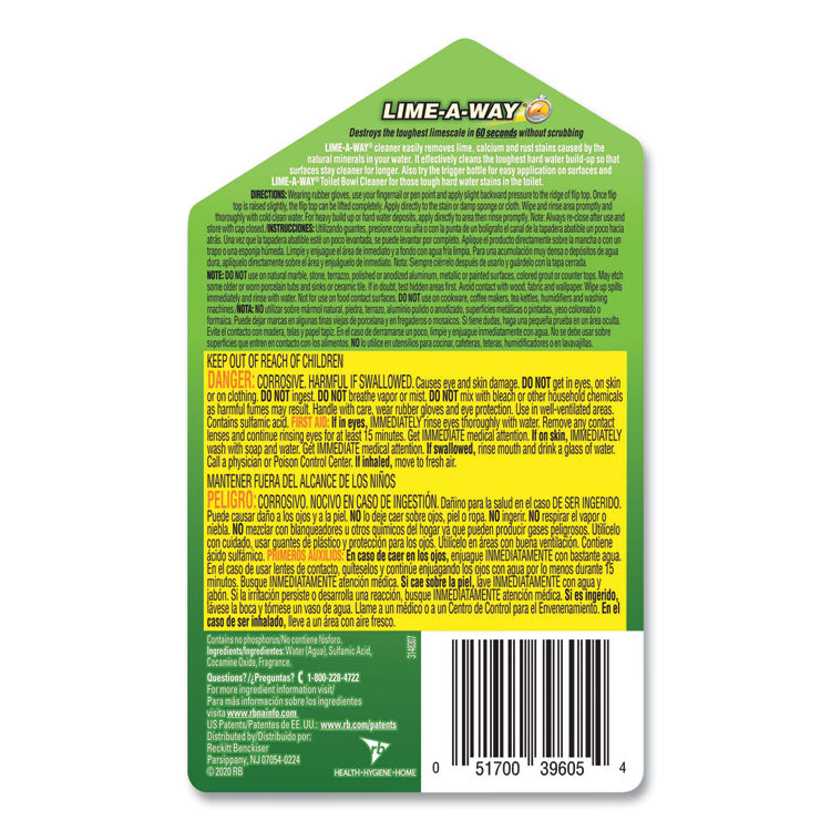Lime, Calcium and Rust Remover, 28 oz Flip-Top Bottle, 6/Carton