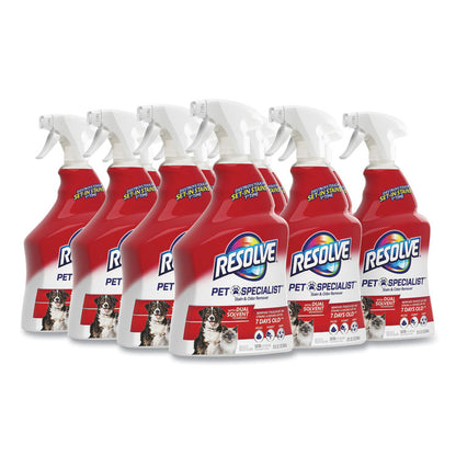 Pet Specialist Stain and Odor Remover, Citrus Scent, 32 oz Trigger Spray Bottle, 12/Carton